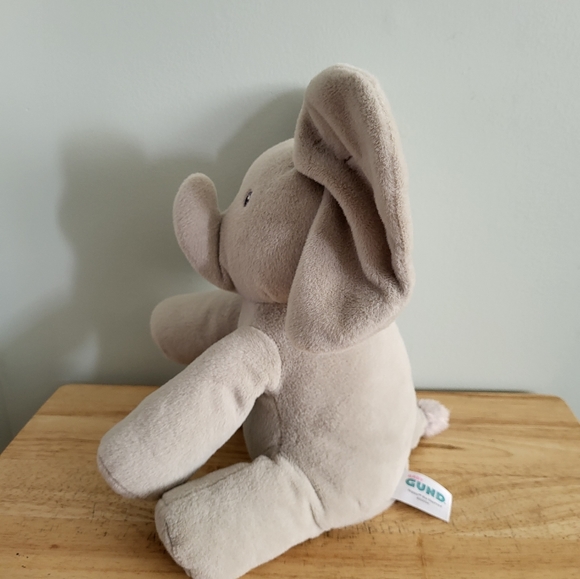 Baby Gund Elephant Animated Flappy Ears Sing and Play Grey - Picture 3 of 9